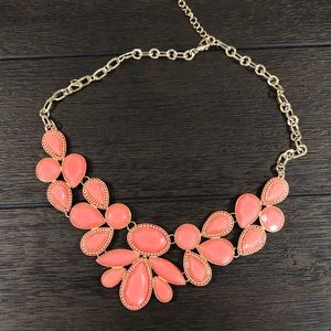 Coral Pink Statement Necklace